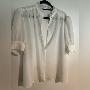 Selkie Victorian Blouse - Size Medium - White
